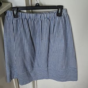 J Crew Striped Knee Length Skirt (Size 6)